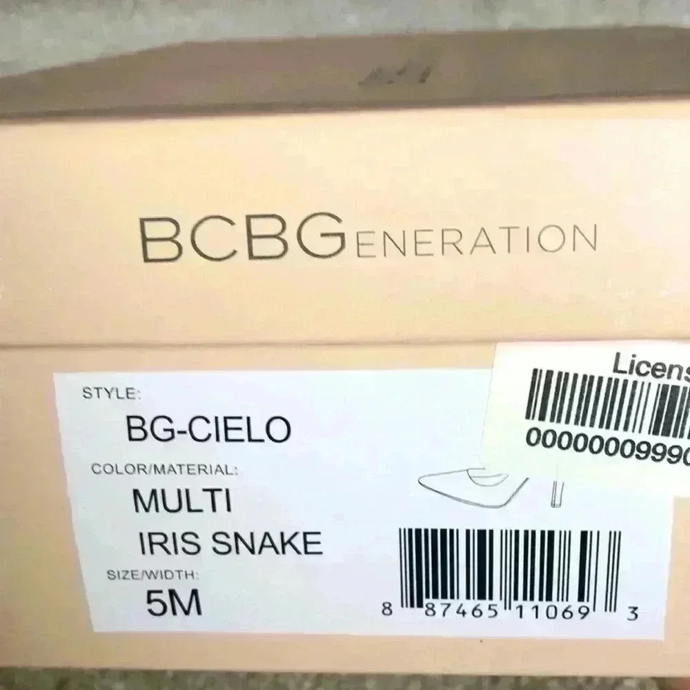 BCBGeneration Cielo Multi Iris Snake Pump NWT - image 9